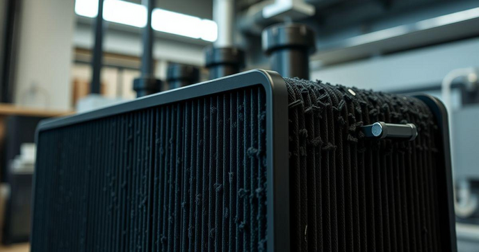 Filtro de carvão ativado industrial para purificação eficiente de água e ar